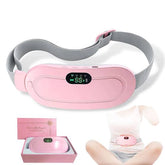 Digital Period Heating Pad & Vibrating Belt | 3 Heat Levels, 4 Massage Modes | Fast Relief for Menstrual Cramps