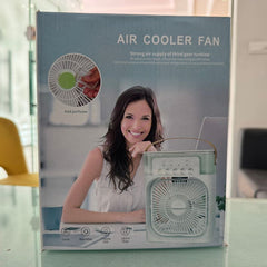 Mist Fan | Portable Air Conditioner Fan | Mist Water, And Humidifier Function | Led Night Light Water Mist | Random Color