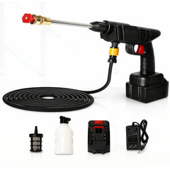 Automatic Cordless Car Wash Spray Gun 48V | Wireless High Pressure Foam Jet Washer